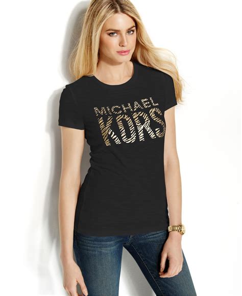 michael kors logo tshirt|michael kors t shirt women's.